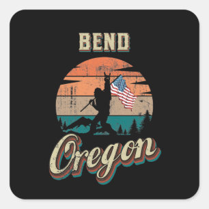 Bend Oregon Square Sticker