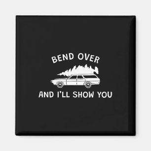Bend Over and I'll Show You Christmas Couple Match Magnet