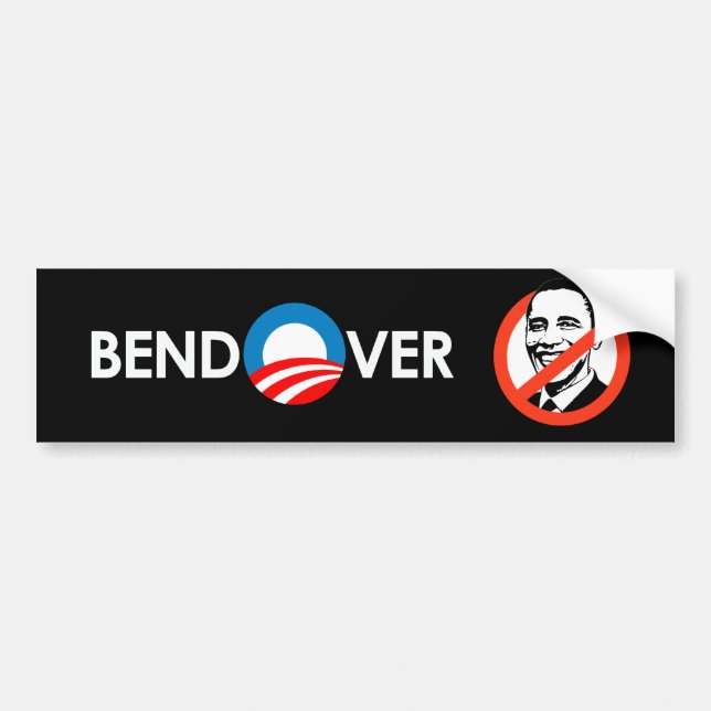 BEND OVER BUMPER STICKER (Front)