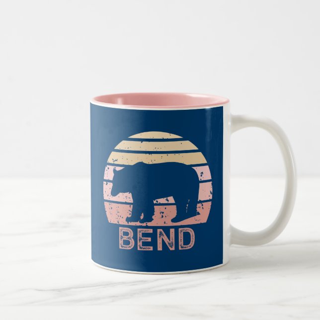 Bend Retro Bear Two-Tone Coffee Mug (Right)