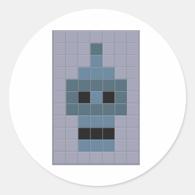 bender tile graffiti classic round sticker (Front)