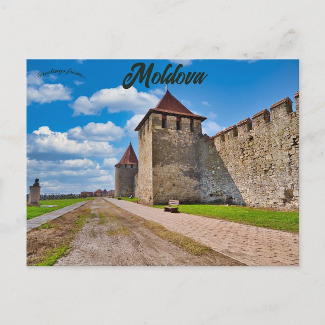 Bendery Fortress in Moldova Postcard (Front)