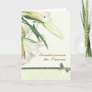 bendiciones de pascua, spanish happy easter card