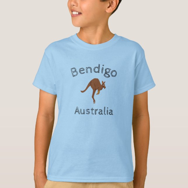 Bendigo Australia Kangaroo 3 T-Shirt (Front)