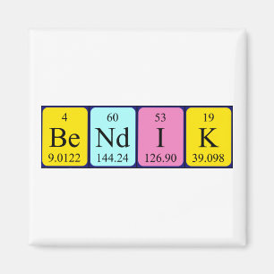 Bendik periodic table name magnet