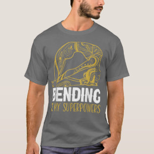 Bending Is My Superpowers Spiritual Workout Yoga L T-Shirt