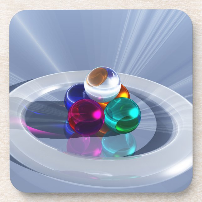 Bending Light Cork Coaster (Front)