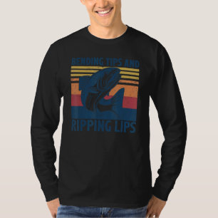 Bending Tips and Ripping Lips Vintage Salmon fishi T-Shirt