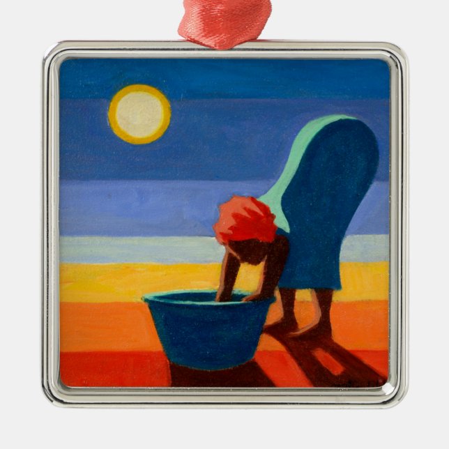 Bending Woman 2005 Metal Tree Decoration (Front)
