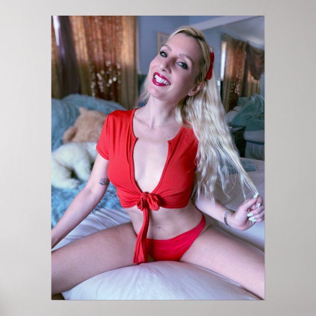 Bendy Barbie Red Smile Poster (Front)