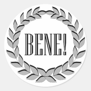 Bene! Good job! Classic Round Sticker