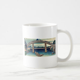 Beneath Mannen Bridge by Katsushika,Hokusai Coffee Mug