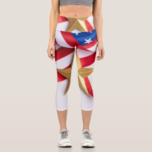 Beneath the Banner’s Fold Capri Leggings