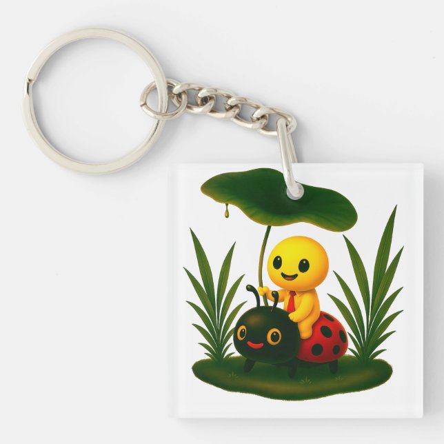 Beneath the Green Canopy Key Ring (Front)
