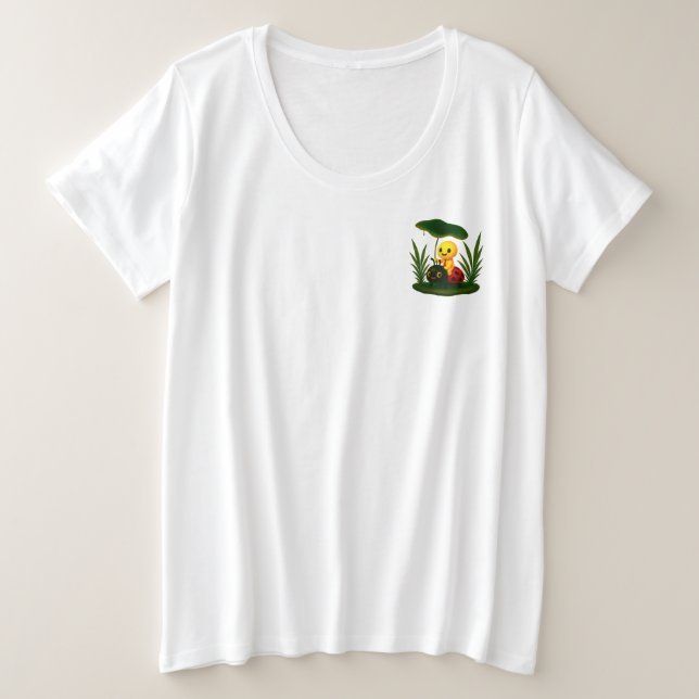 Beneath the Green Canopy Plus Size T-Shirt (Design Front)