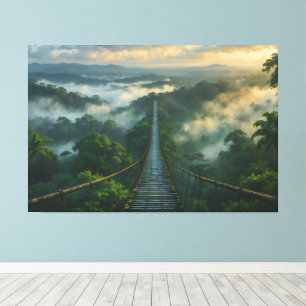 Beneath the mist a secret canvas print