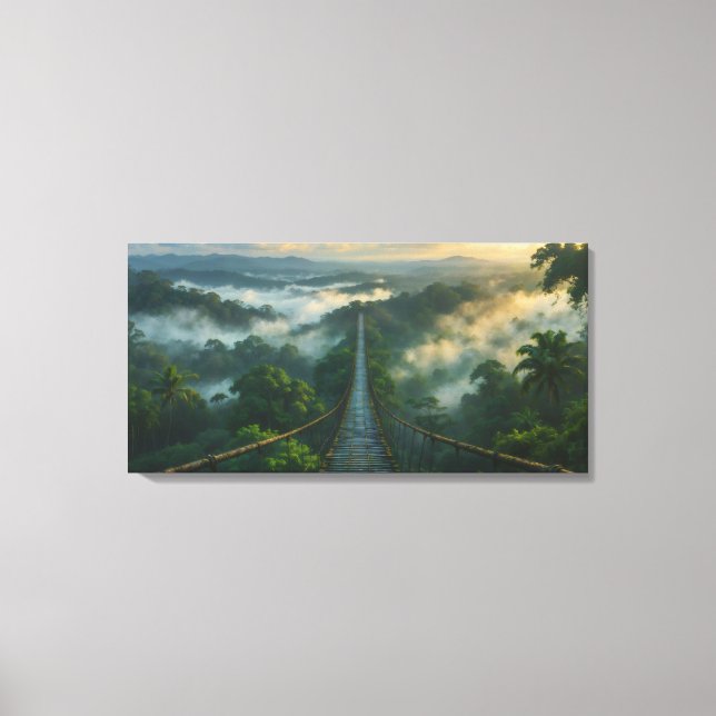 Beneath the mist a secret Stretched Canvas Print (Front)