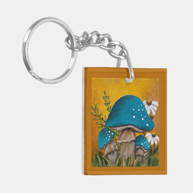 Beneath The Pines Square Keychain (Front Left)