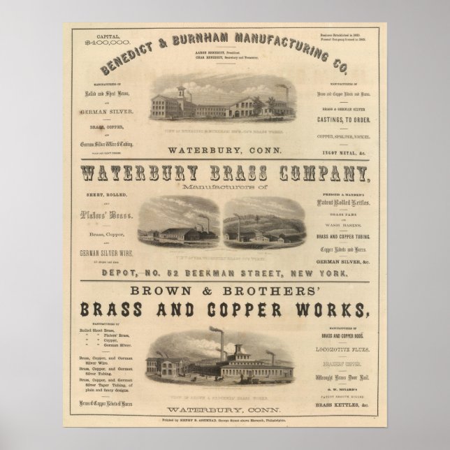 Benedict and Burnham Manufacturing Company Poster (Front)