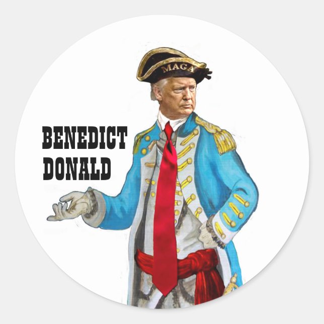 Benedict Donald Classic Round Sticker (Front)
