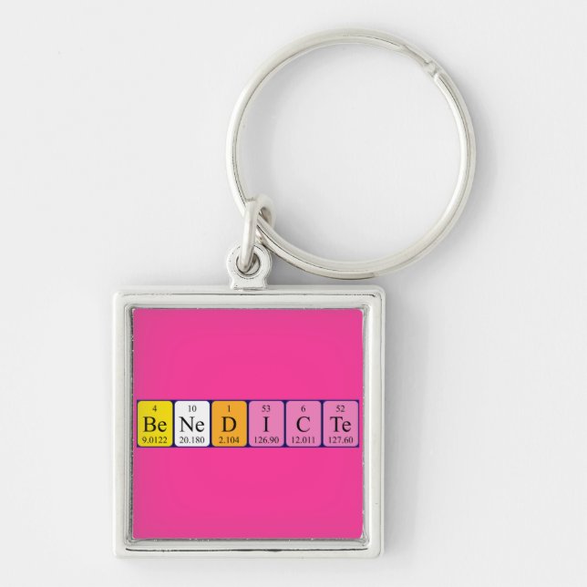 Benedicte periodic table name keyring (Front)