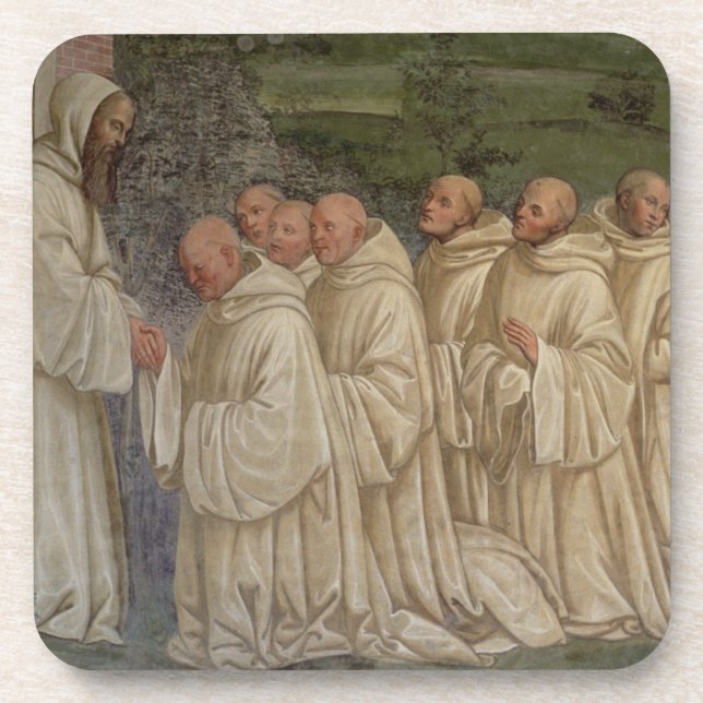 Benedictine Monks, from the Life of St. Benedict ( Coaster (Front)