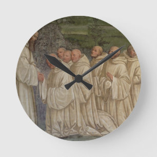 Benedictine Monks, from the Life of St. Benedict ( Round Clock