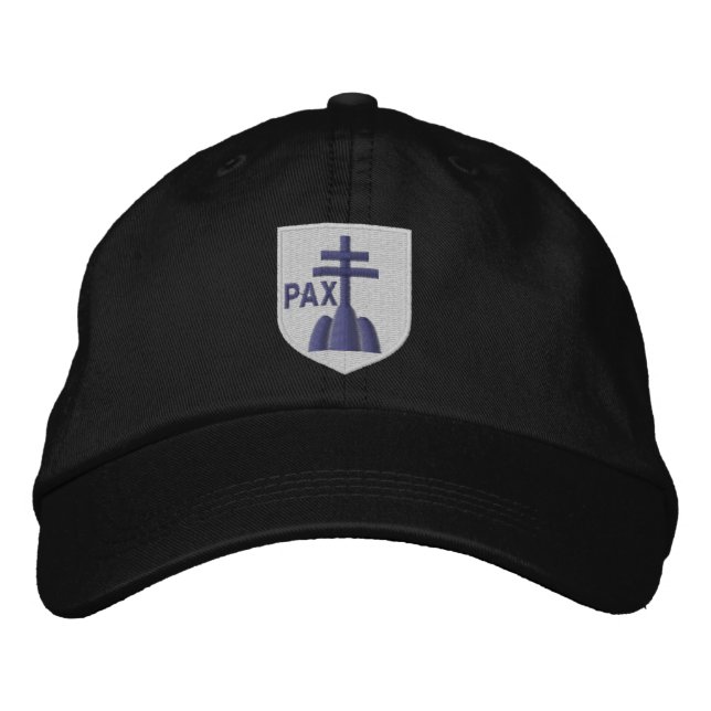 benedictines coat of arms embroidered hat (Front)