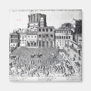 Benediction of The Pope in St.Peter's Square Magnet
