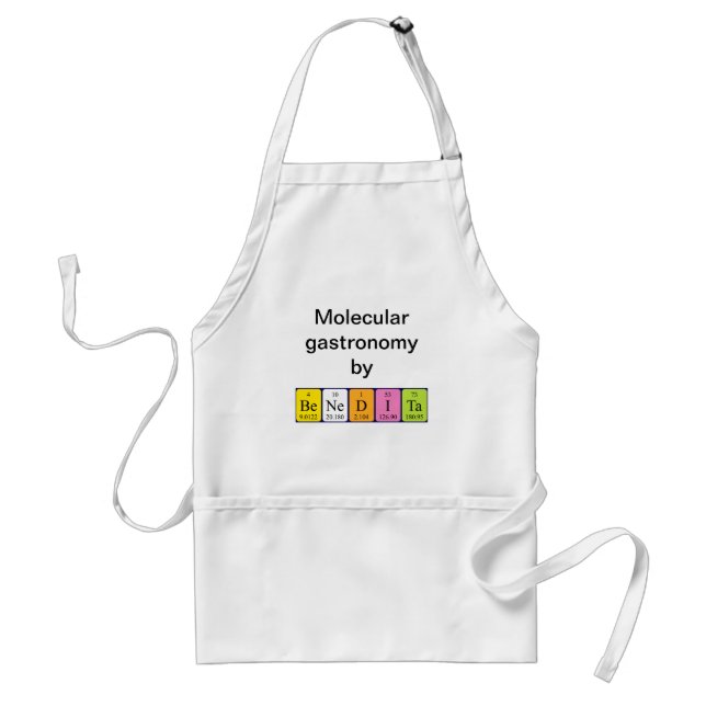 Benedita periodic table name apron (Front)