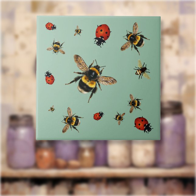 Beneficial Bees n Ladybugs Tile (Creator Uploaded)