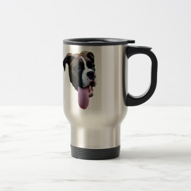 Benelli the Boxer Dog Travel Mug (Right)