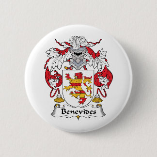 Benevides Family Crest 6 Cm Round Badge