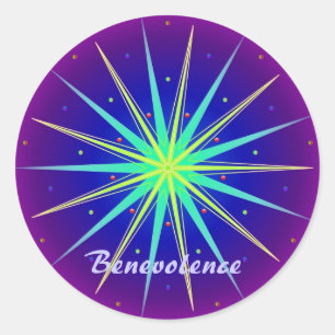 Benevolence (Virtue sticker) Classic Round Sticker