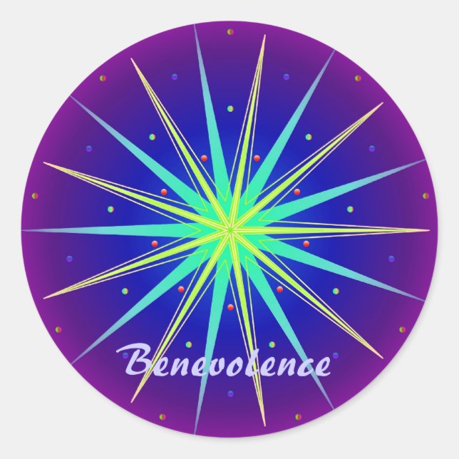 Benevolence (Virtue sticker) Classic Round Sticker (Front)