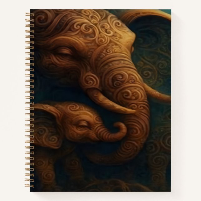 Benevolent Elephants Sketch Notebook (Front)