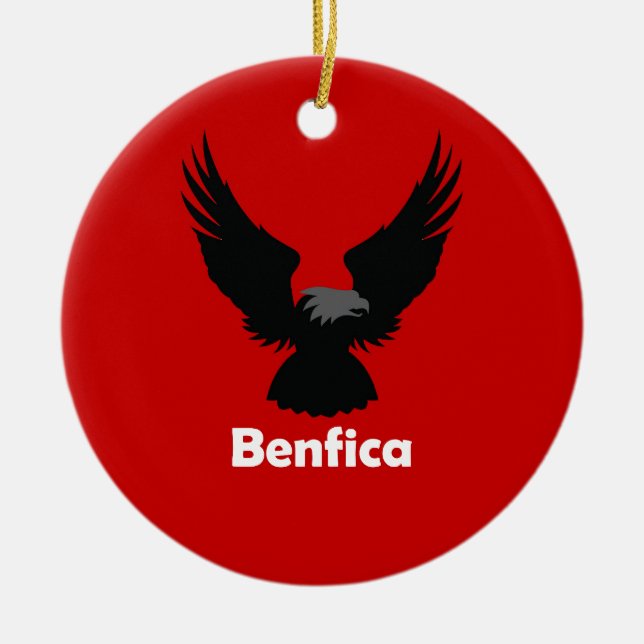 Benfica Ceramic Tree Decoration (Front)