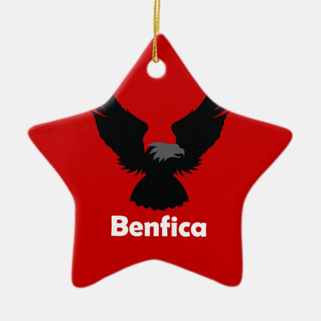 Benfica Ceramic Tree Decoration (Front)