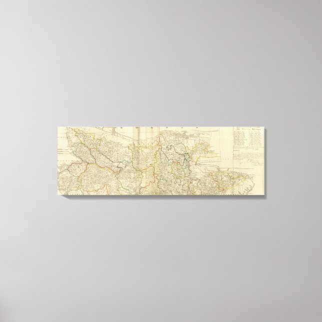 Bengal, Bahar &c north Canvas Print (Front)