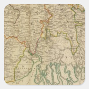 Bengal, Bahar &c south Square Sticker