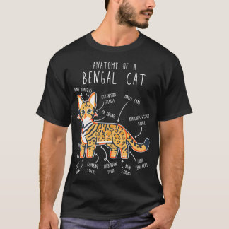 Bengal Cat Anatomy T-Shirt
