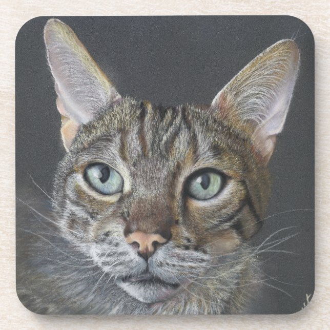 Bengal Cat coaster (Front)