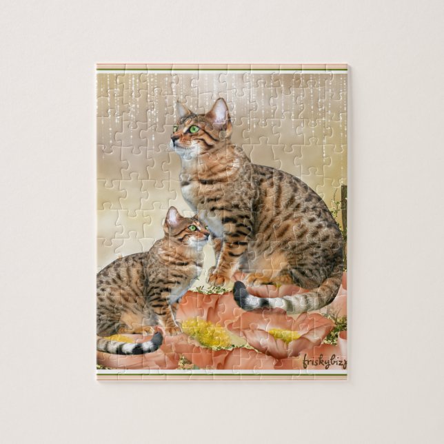 Bengal Cat Gifts Jigsaw Puzzle (Vertical)