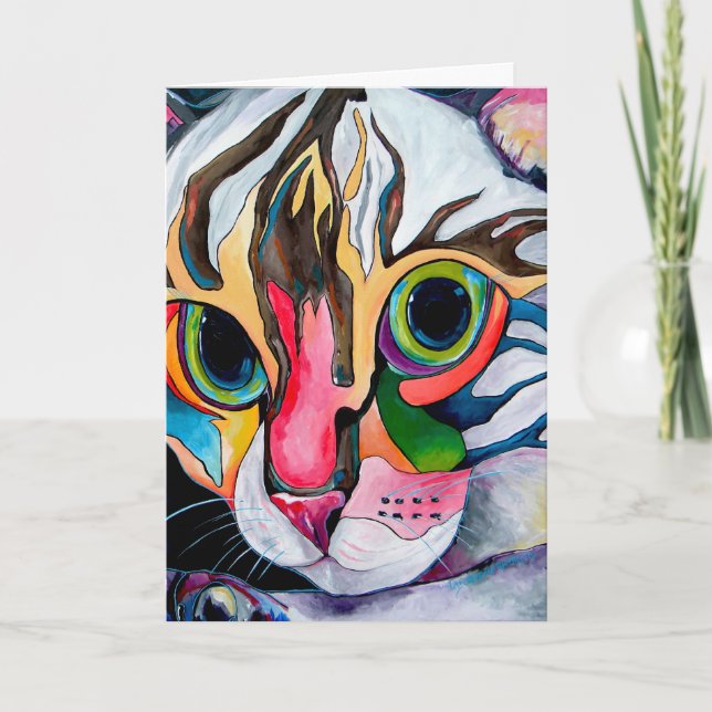 Bengal Cat Greeting Card (Front)