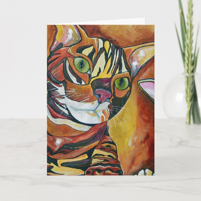 Bengal Cat Greeting Card (Front)