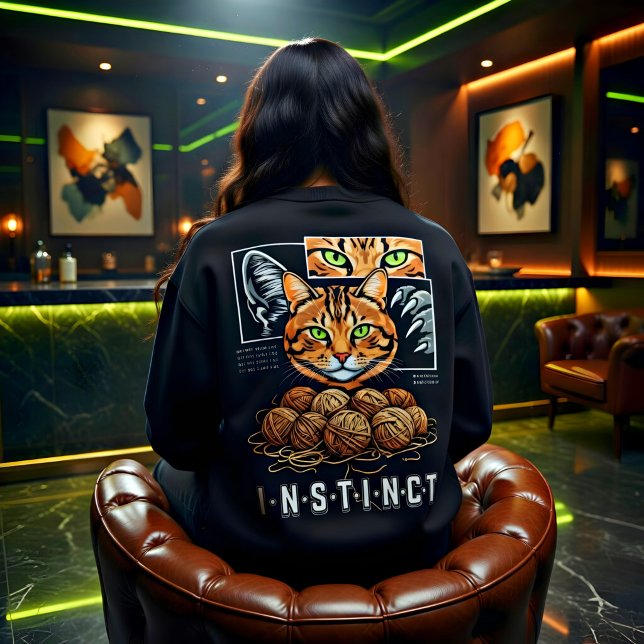 Bengal Cat Instinct Wired Different Cat Lover Gift Sweatshirt (Creator Uploaded)