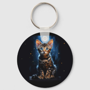Bengal cat  key ring