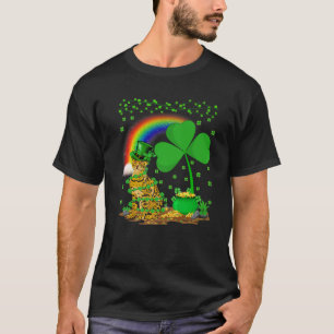 Bengal Cat Lover Shamrock Rainbow Bengal Cat St Pa T-Shirt