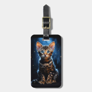 Bengal cat  luggage tag