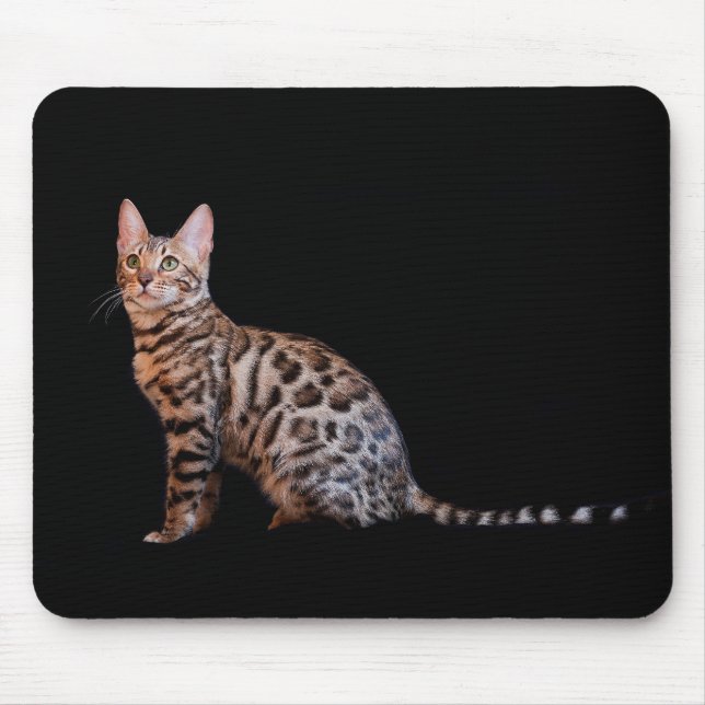 Bengal cat mouse pad (Front)